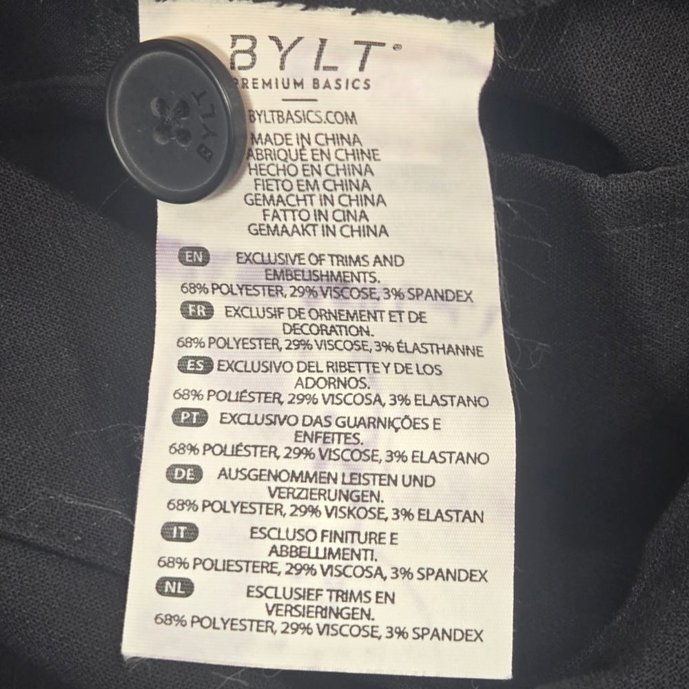 BYLT Mens 36 Black Executive Everyday Stretch Trousers MBP0753-001-36 - Picture 8 of 9